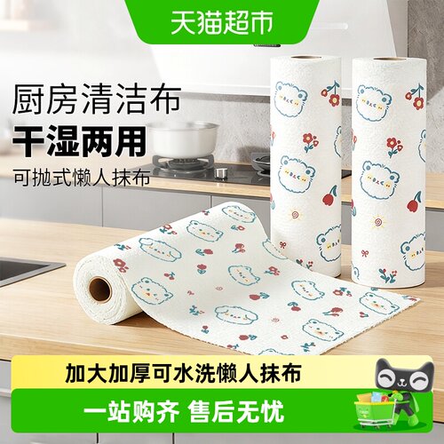 妙然加厚加大懒人抹布干湿两用