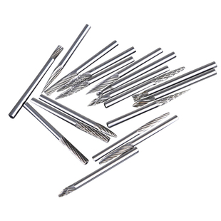 金信硬质合金旋转锉刀钨钢打磨头3mm气动铣刀风磨笔小电磨机乌钢