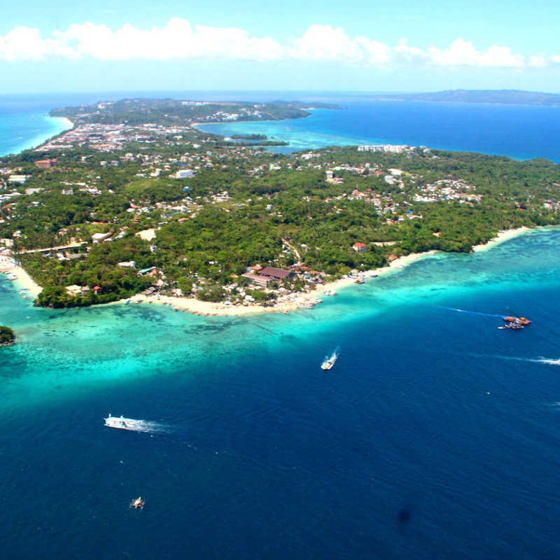 菲律宾长滩岛陆地环岛游 象鼻洞 贝壳沙滩 星期五沙滩 圣母礁岩