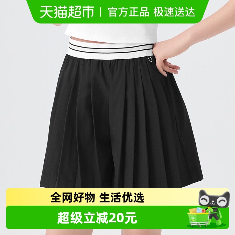 361百褶裙女假两件羽毛球裙黑色网球裙2026新款羽毛球服运动短裙