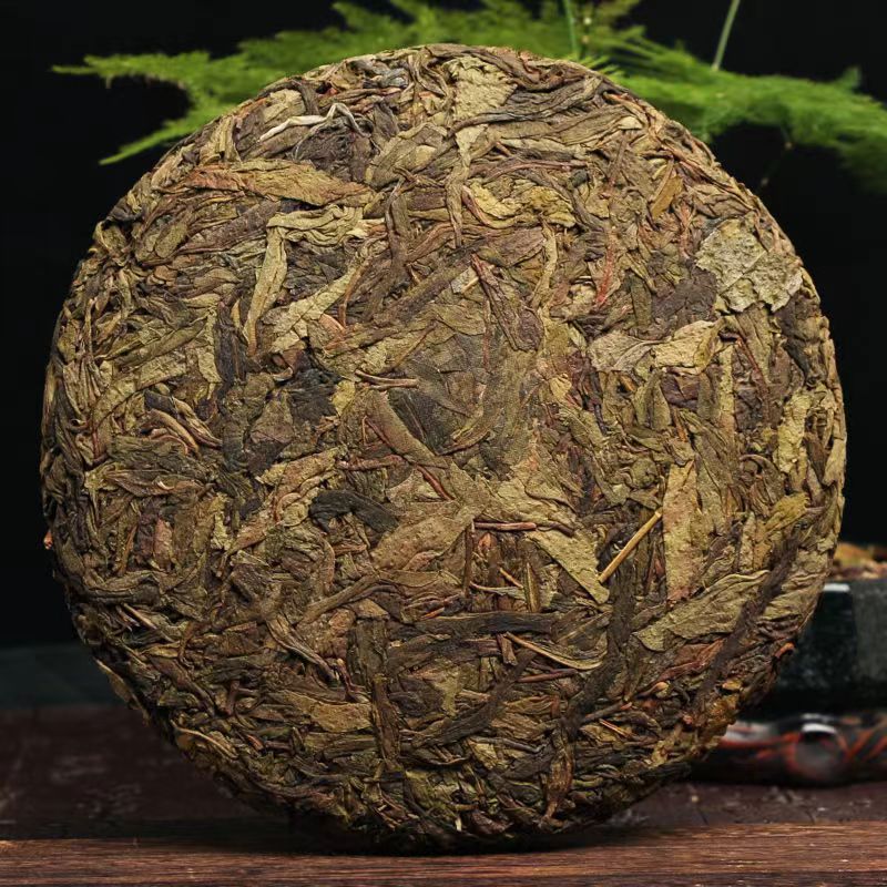 云南普洱茶冰岛黄金叶正宗冰岛水黄金饼茶生茶黄片茶饼茶357克