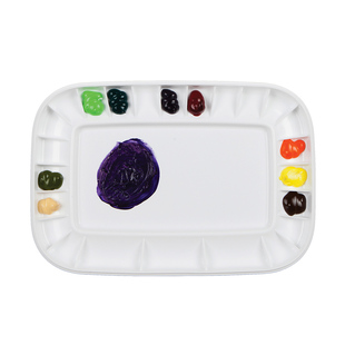 韩国MijELLO/美极乐调色盘原装进口水彩水粉油画丙烯调色板艺术颜料带盖调色盘可剥离易清洗调色盘