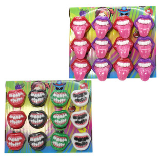 万圣节酷嘴糖牙齿糖大舌头奶嘴糖整蛊不哭糖玩具恶搞儿童糖果零食
