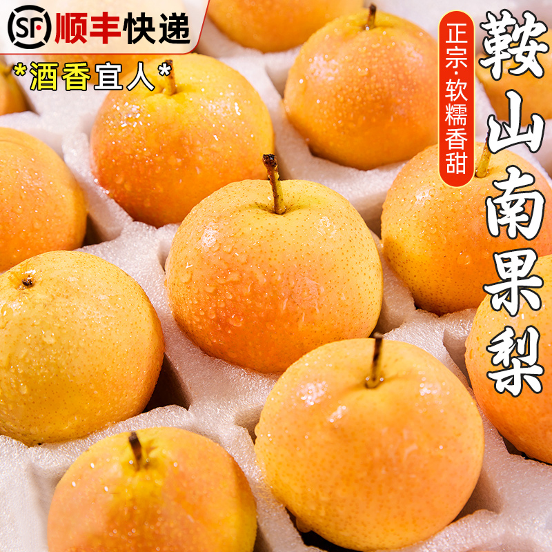 正宗鞍山南果梨东北特产礼盒装辽宁南国梨阳面红果薄皮满屋飘香10