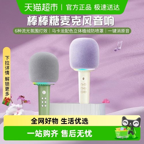 猫王灵感儿童话筒音响一体麦克风