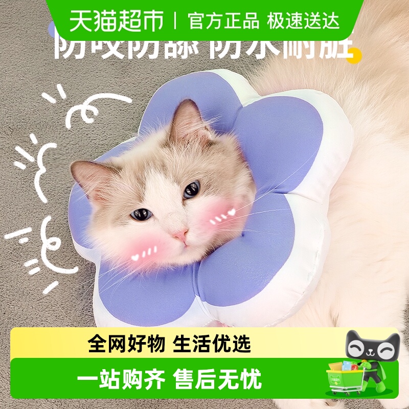 柒哦伊丽莎白圈猫绝育项圈防舔除跳蚤英短猫咪脖圈颈圈头套狗用品 - 封面