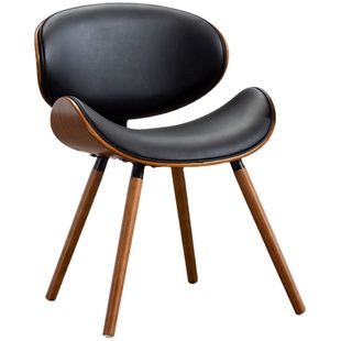 简艺 欧式极简餐椅家用实木轻奢餐桌凳椅子现代简约化妆椅贝壳椅