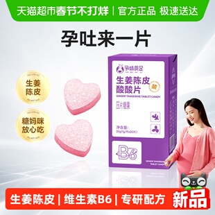 孕味食足生姜陈皮酸酸片压片糖果孕吐酸味维生素B6含片糖果