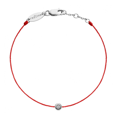 红绳女士克拉圆形钻石手链