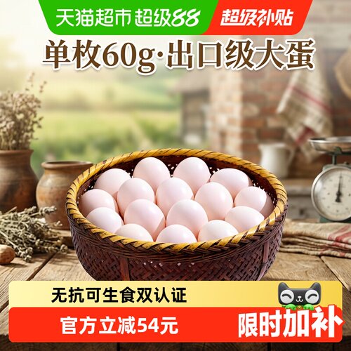 鹏昌50枚60克大鸡蛋双认证粮食蛋