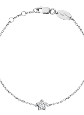 红绳女士克拉圆形钻石手链