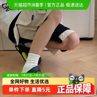 情侣休闲百搭潮酷男女ins凉拖 细细条 夏季 新款 撞色卡通狗狗洞洞鞋