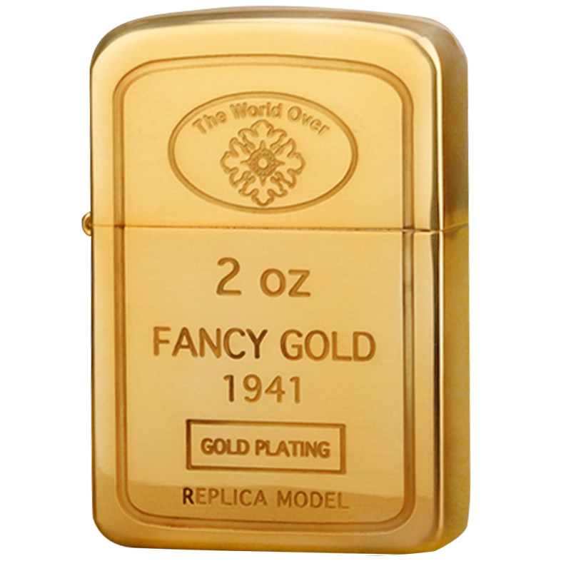 古典复刻土豪金送礼zippo打火机