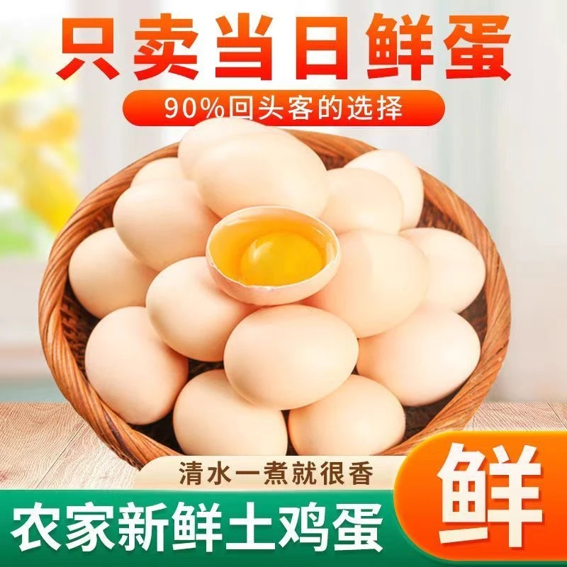 散养土鸡蛋新鲜红心虫草蛋正宗山水蛋无抗谷物喂养蛋40-50g多规格,水产肉类/新鲜蔬果/熟食,鸡蛋,淘宝优惠券,粉丝福利购,淘宝优惠卷