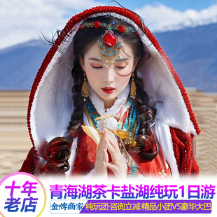 青海旅游西宁日月山青海湖二郎剑茶卡盐湖一日游8人小团豪华大巴