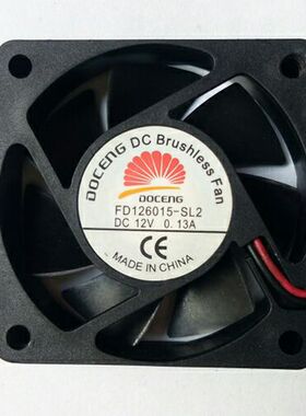 全新FD126015-SL2 12V 0.13A  6厘米6015静音大风量机箱散热风扇