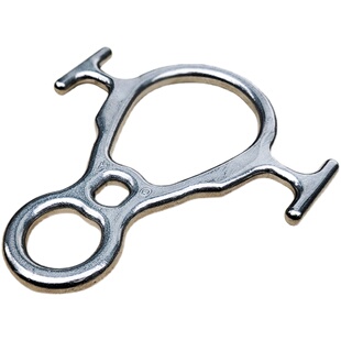 户外高空作业牛角八字环下降器不锈钢8字环缓降器索降攀岩速降器