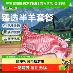 祁连天宝甘肃羔羊半只羊散养原切羊排羊腿羊蝎子生鲜年货羊肉礼盒