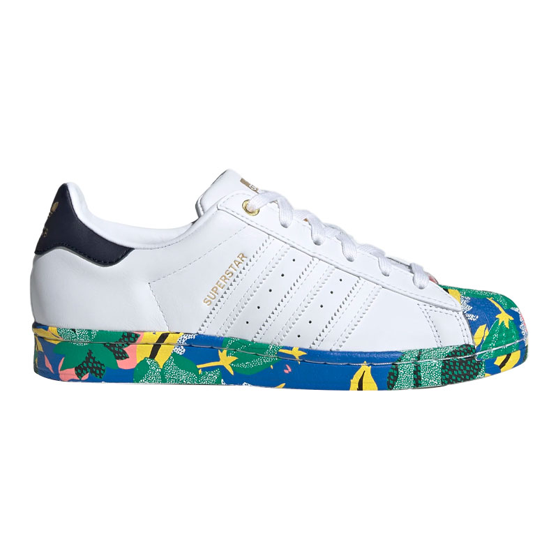 Adidas三叶草涂鸦迷彩系带板鞋