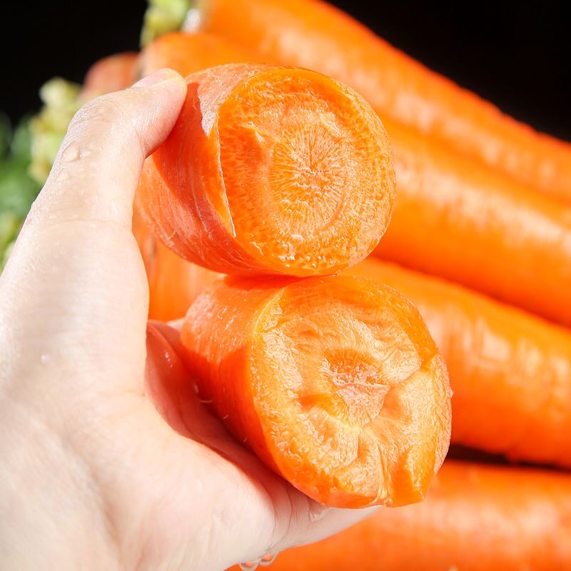 胡萝卜现挖新鲜农家水果蔬菜红萝卜带土自家宝宝辅食脆甜新鲜脆甜