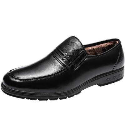 冬季棉皮鞋红蜻蜓低帮休闲