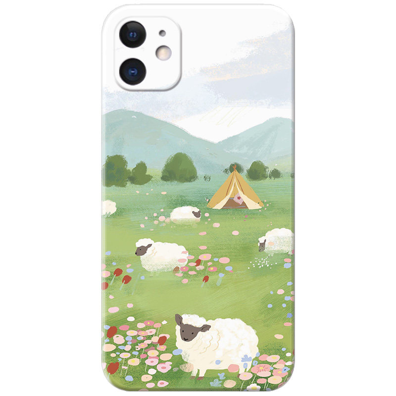可爱小羊苹果iPhone手机壳小清新