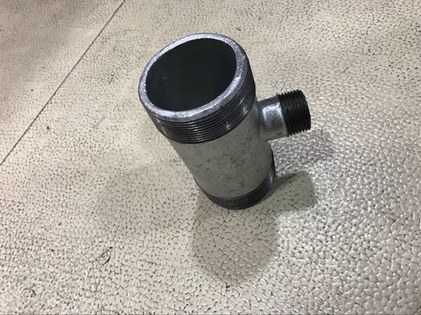 消防箱简易三通65x25双外丝三通 65三头外丝三通 65x25外丝三通