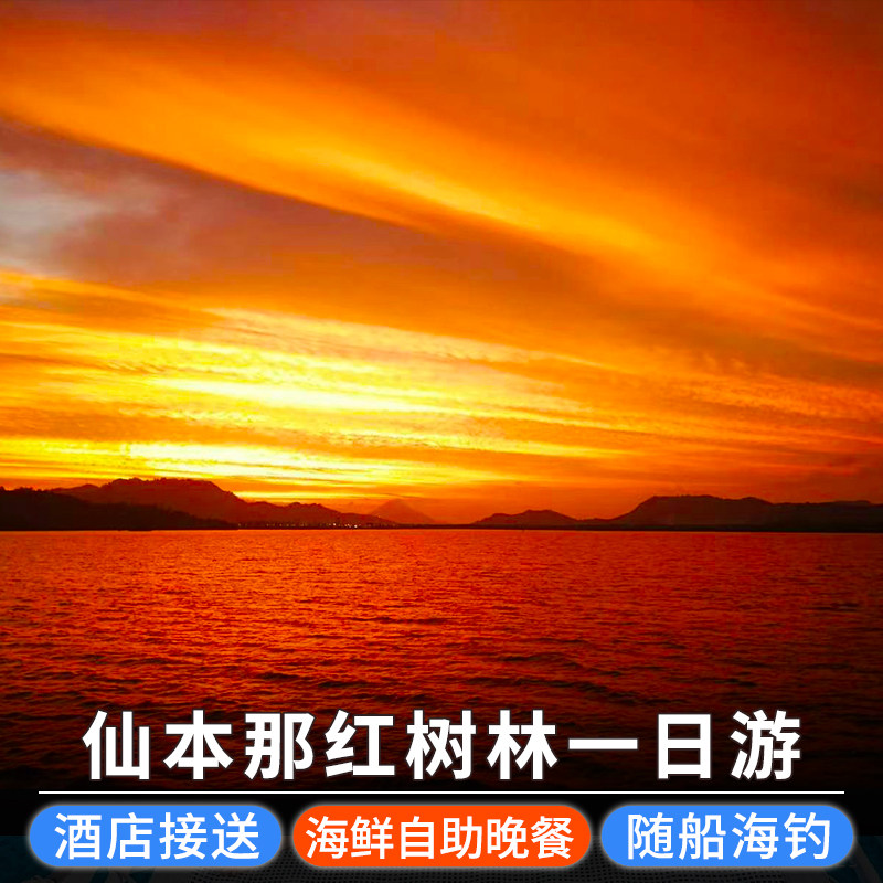 深游 仙本那红树林萤火虫半日游下午茶+海鲜自助餐一日游酒店接送