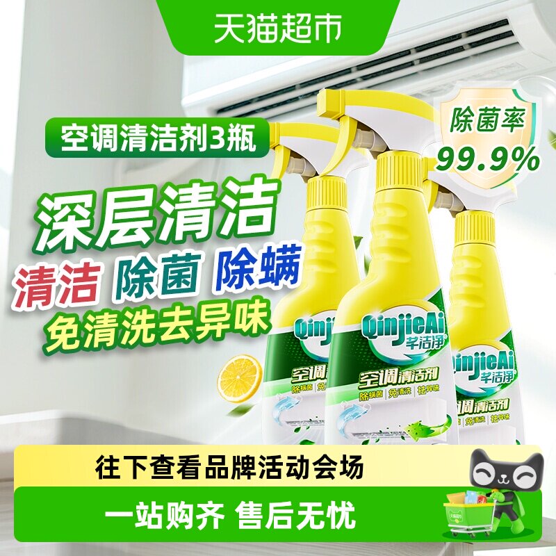 芊洁净除菌去尘螨空调清洁剂