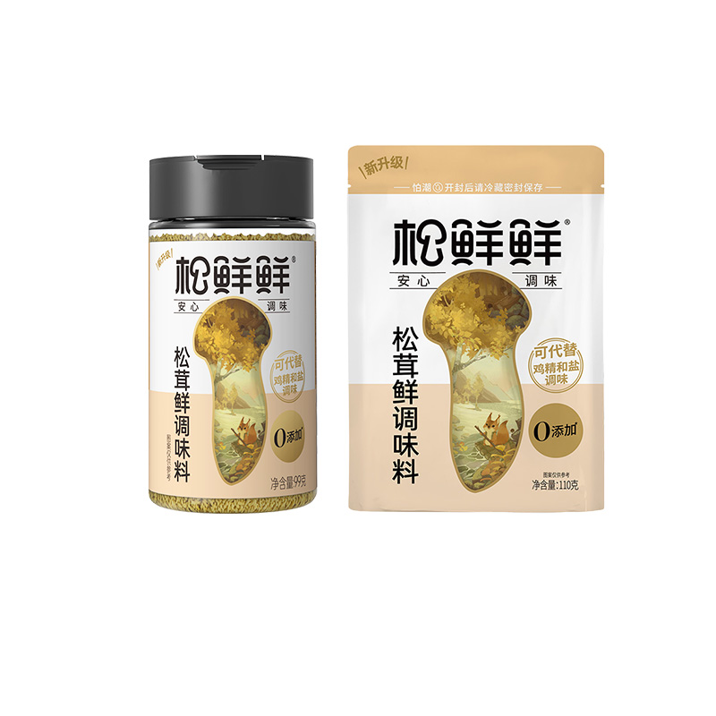 松鲜鲜松茸鲜调味料418g组合装代替鸡精盐调味菌菇粉0添加炒菜