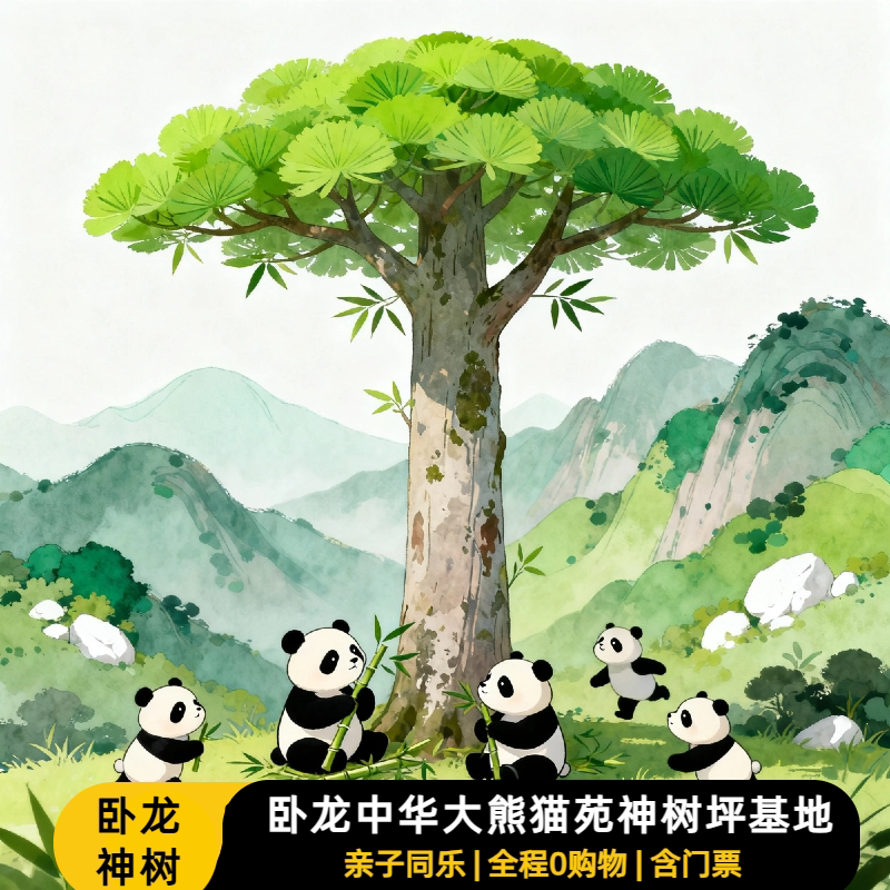 卧龙中华大熊猫苑神树坪