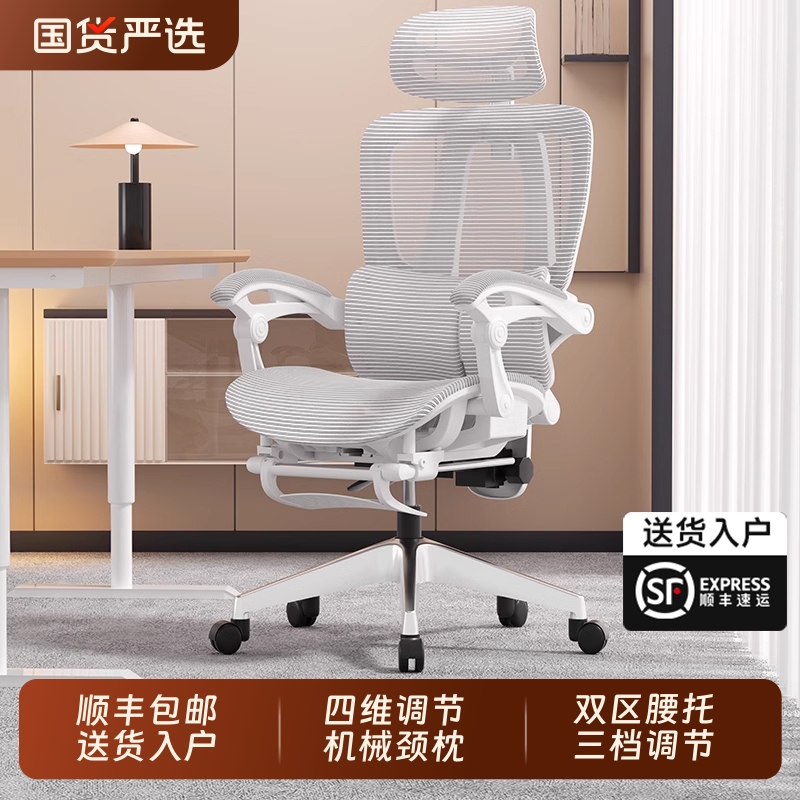 人体工学椅子护腰电脑椅家用舒适久坐电竞椅子男生可躺办公室座椅