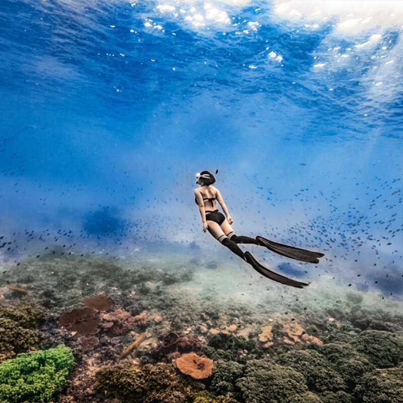 亚龙湾潜水太阳湾浮潜赠送海上超跑可选海上飞龙拖伞摩托艇等多套餐