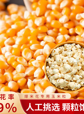 爆米花专用玉米粒球形5斤电影院ktv爆裂苞米粒原料新货家用自己爆