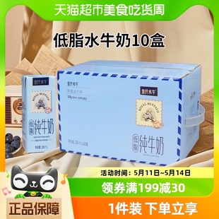 皇氏乳业水牛奶广西低脂纯牛奶200ml3.8蛋白儿童成人整箱