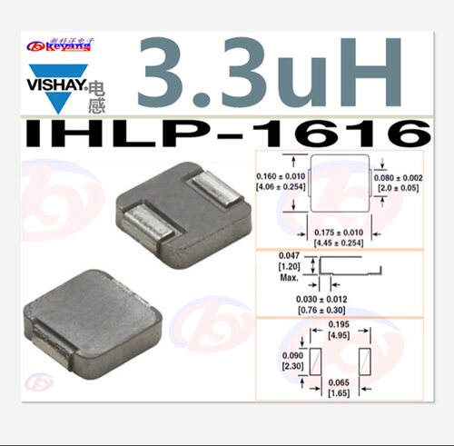 IHLP1616BZER3R3M01  电感 3.3uH