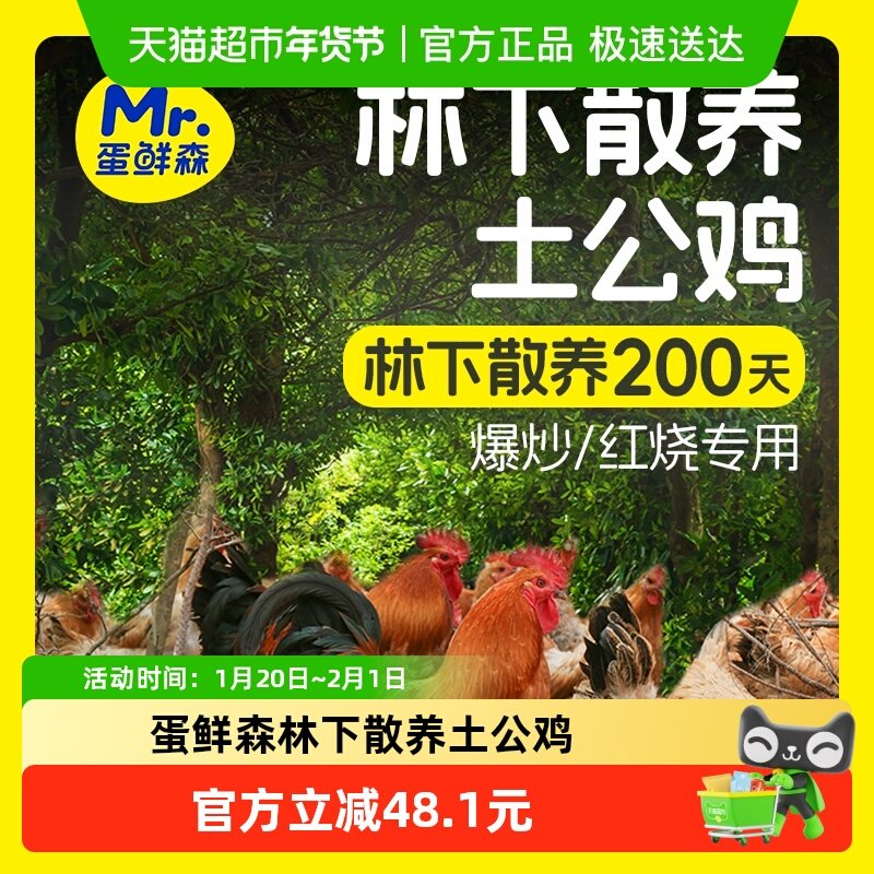 蛋鲜森林下散养土公鸡1只农家散养笨鸡走地鸡土鸡大公鸡,水产肉类/新鲜蔬果/熟食,鸡肉/鸡肉制品,淘宝优惠券,粉丝福利购,淘宝优惠卷