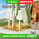 贝得力木浆棉奶瓶刷婴儿奶瓶清洁刷海绵杯刷沥水架便携奶瓶刷