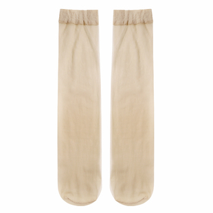 5双浪莎丝袜包芯丝长筒袜女过膝高筒袜子性感肉色中筒超薄美腿袜