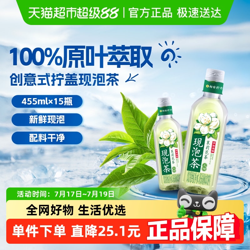 伊利现泡茶茉莉花茶455ml×15瓶