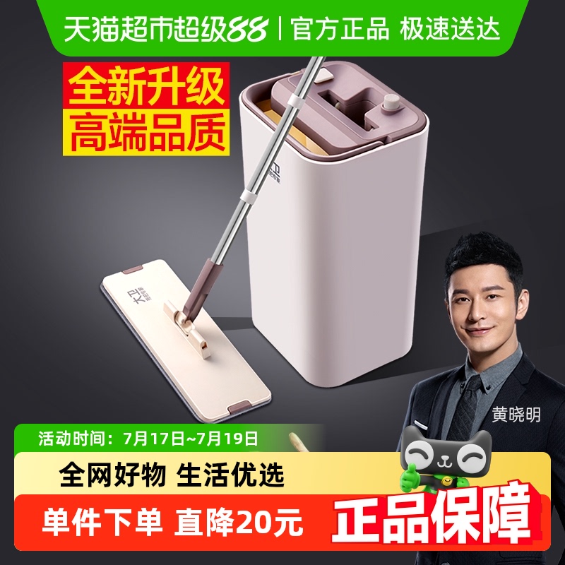 大卫平板拖把免手洗家用地板拖