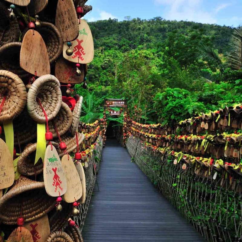 [呀诺达热带雨林-大门票+车票（2号路上）+缆车1号线（下）+踏瀑戏水+雨林动物]雨林溯溪游丨提前1小时预定