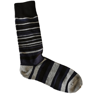 外贸出口美国超市男士毛巾底长筒袜秋冬款除臭排汗袜绅士袜防臭