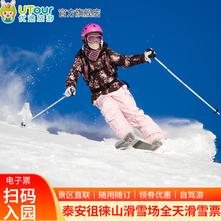 [徂徕山滑雪场-全天滑雪票]泰安徂徕山白天+夜场全天滑雪票-随用随进