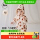 Oak 婴儿对襟连体衣夹棉保暖宝宝爬服连帽衣服 冬季 Family 新品