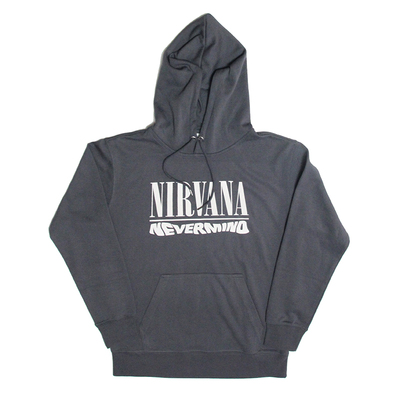 Nirvana 卫衣 涅槃 Nevermind Hoodie 暗夜灰色300克套头连帽帽衫