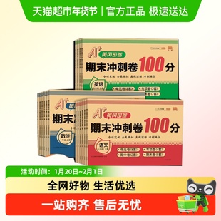 2025新版 期末100分冲刺卷语文数学英语一二三四五六年级上册下册