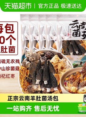 云南菌汤包七彩菌菇汤料包羊肚菌松茸干货蘑菇煲汤食材炖鸡汤菇类