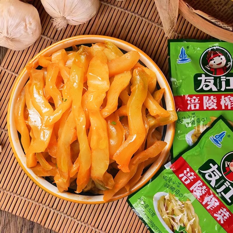友江涪陵榨菜丝学生榨菜下饭菜咸菜50g小包装开胃不辣酱腌菜