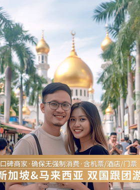 【全国直飞0自费】新加坡马来西亚旅游5-7天跟团圣淘沙仙本那亚庇